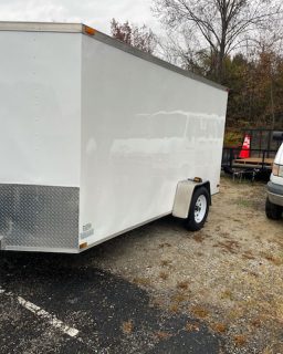 picture 1 of church trailer with decals
