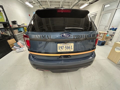 Goochland Animal Protection decals installed by Fobbs Quality Signs
